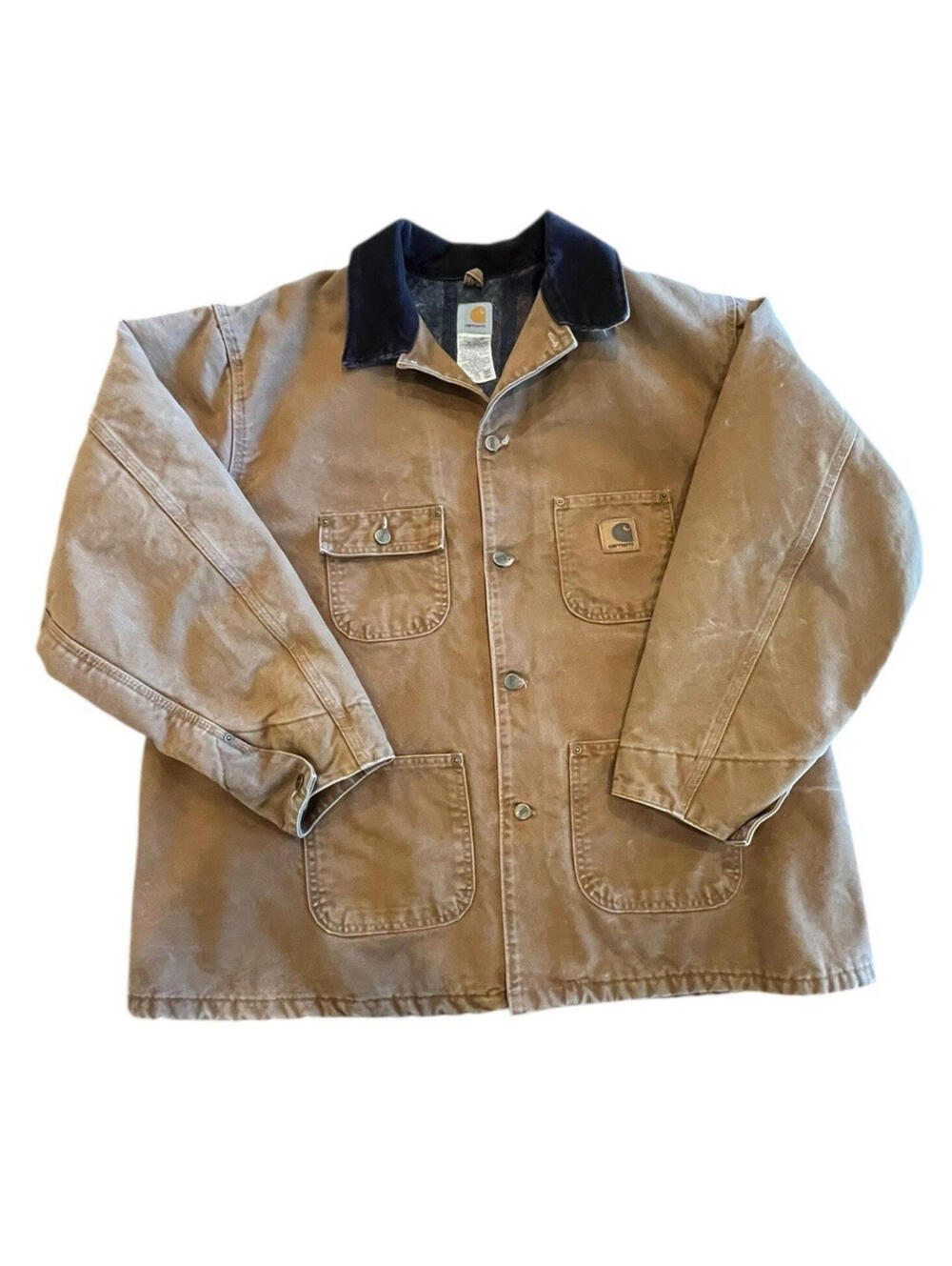 CARHARTT C02 2XL Jacket Vintage Barn Chore Coat BLANKET Lined Brown